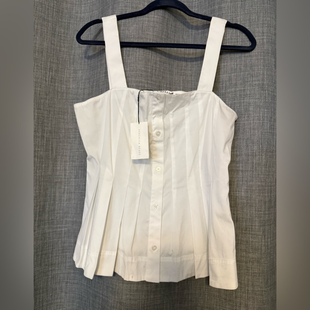 Veronica Beard Ivory Button-Down Top